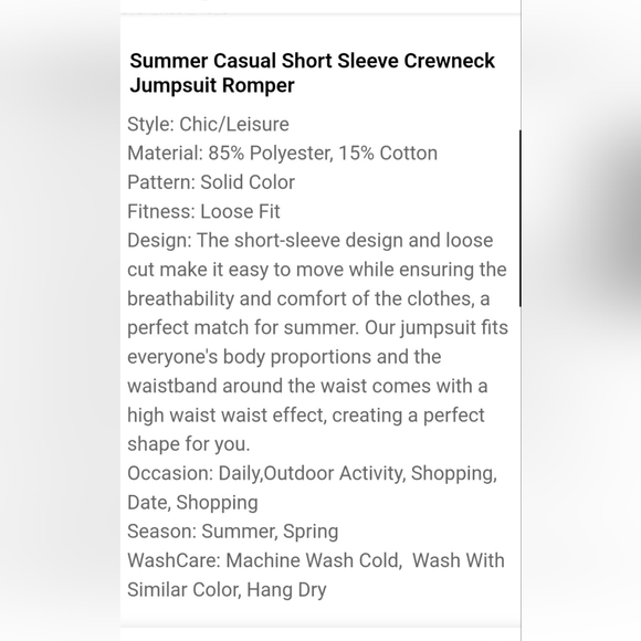 NWT! Green Romper - Small - Picture 3 of 5